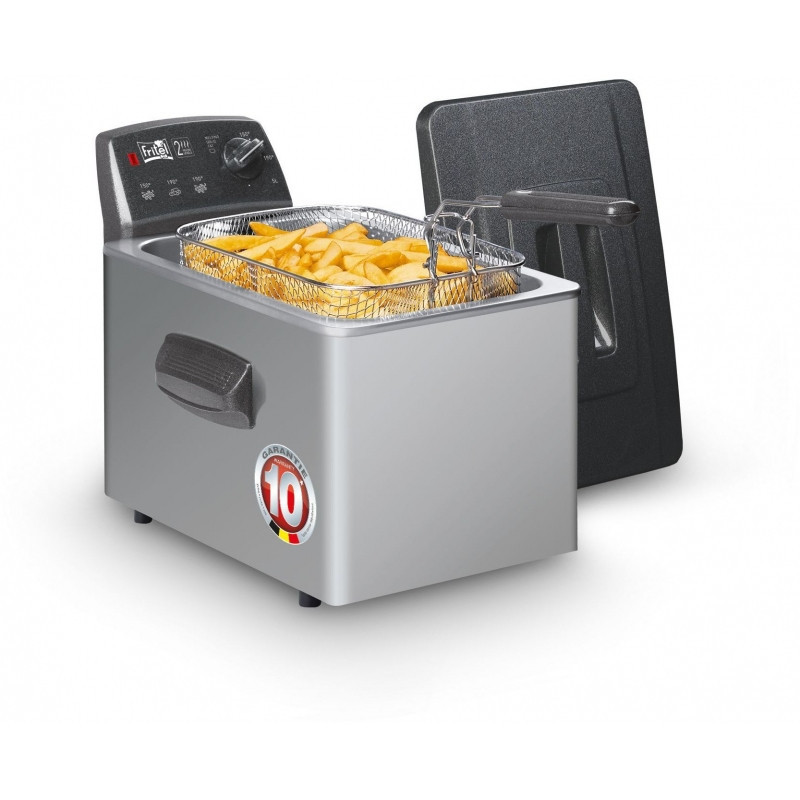 Fritel Turbo SF 4551 Unique 5 L Autonome Friteuse d’air chaud Noir, Gris, Argent