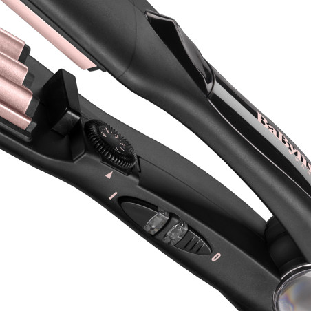 BaByliss The Crimper Fer texturisant À chaleur Noir, Rose 1,8 m