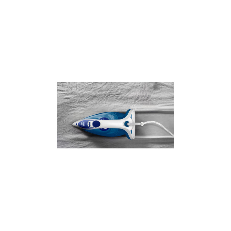 Calor FV5751C0 fer à repasser Fer à repasser à sec ou à vapeur Durilium Airglide soleplate 2700 W Bleu, Blanc