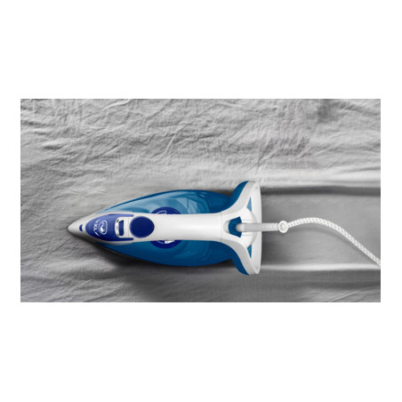 Calor FV5751C0 fer à repasser Fer à repasser à sec ou à vapeur Durilium Airglide soleplate 2700 W Bleu, Blanc