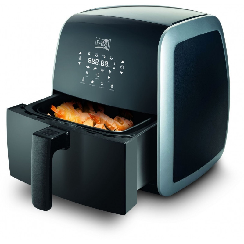 Fritel Snacktastic 5804 Unique 3,2 L Autonome 1450 W Friteuse d’air chaud Noir, Argent