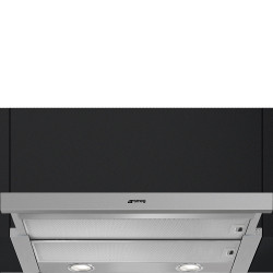 Smeg KSET666XE hotte Semi-intégrée (semi-encastrée) Argent 647 m³ h A