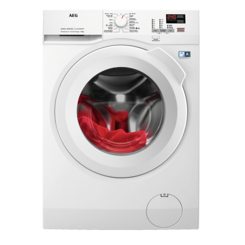 AEG Series 6000 LF61R840 machine à laver Charge avant 8 kg 1400 tr min A Blanc