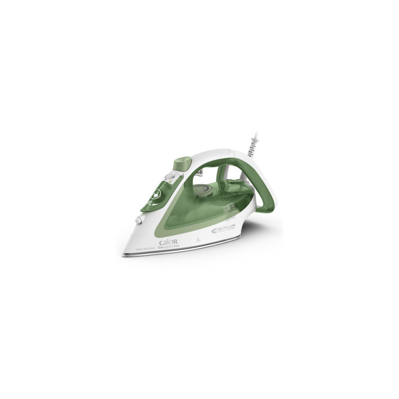 Calor Easygliss Eco Fer à repasser à sec ou à vapeur Durilium AirGlide soleplate 2800 W Vert, Blanc