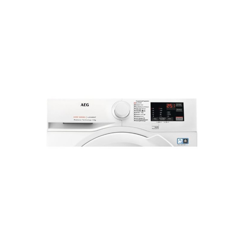 AEG L6FBI94BBW 9kg 1400tpm Classe énergétique A ProSense® blanc