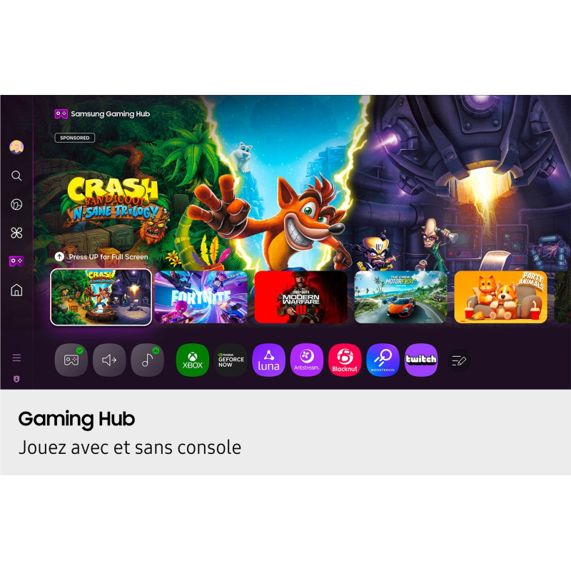 Samsung TV Crystal UHD 65" U8005F 2025, 4K, Smart TV