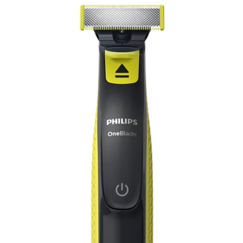 Philips Norelco OneBlade QP2824/10 rasoir pour homme Rasoir à grille Tondeuse Gris, Citron vert