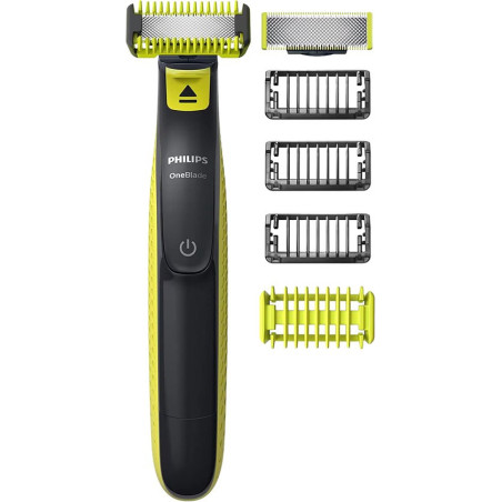 Philips Norelco OneBlade QP2824/10 scheerapparaat Scheerapparaat met scheerblad Trimmer Grijs, Limoen