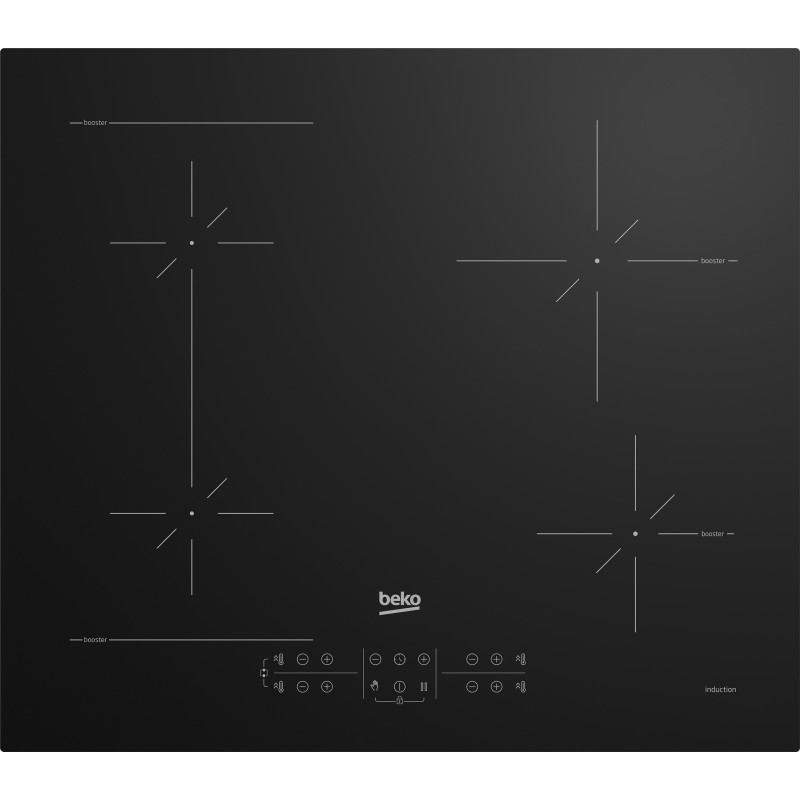 Beko HII64200SFMT Noir Intégré 59 cm Plaque avec zone à induction 4 zone(s)