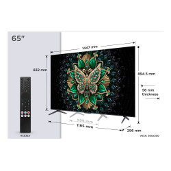 TCL C6K 65C6K tv 165,1 cm (65") 4K Ultra HD Smart TV Wifi Metallic