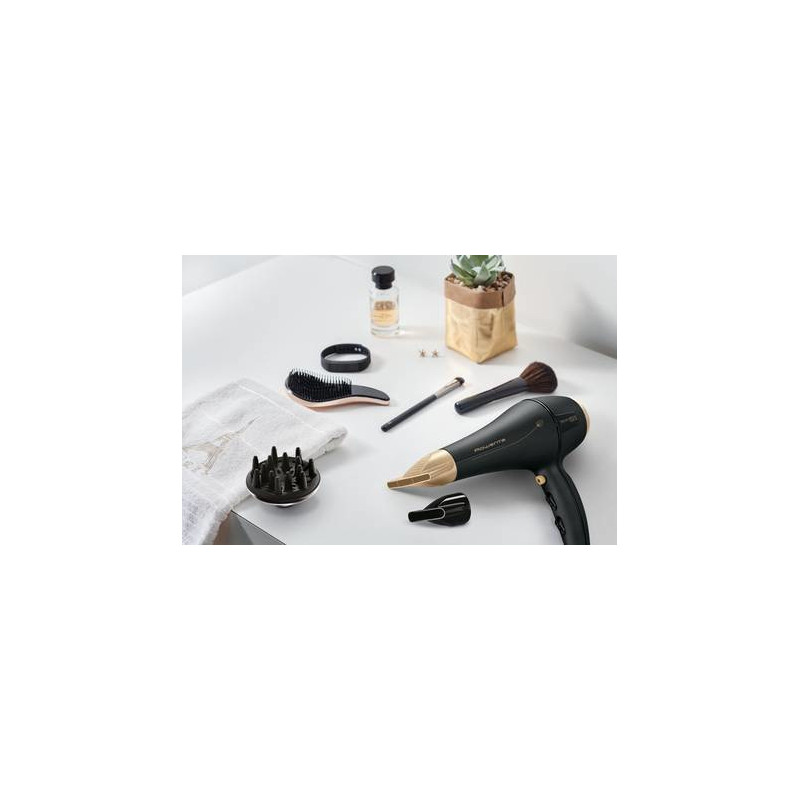 Rowenta Signature Pro CV7846F0 sèche-cheveux 2200 W Noir, Or