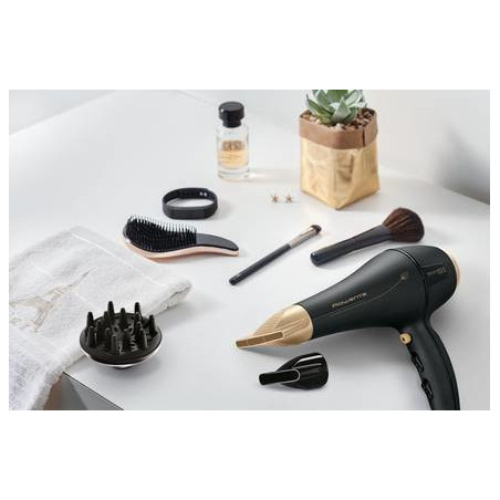 Rowenta Signature Pro CV7846F0 sèche-cheveux 2200 W Noir, Or