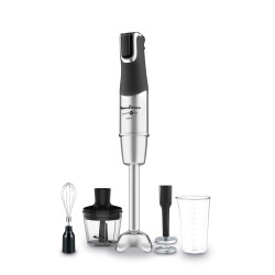 Moulinex DD95HD 0,8 L Mélangeur par immersion 1200 W Noir, Acier inoxydable