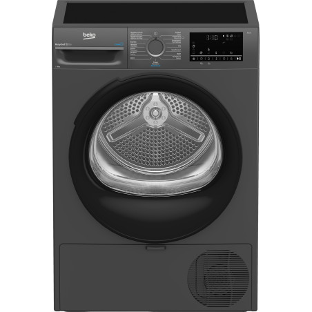 Beko BM3T3824A wasdroger Vrijstaand Voorlader 8 kg Antraciet