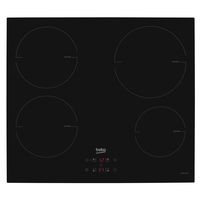 Beko HII64400MT plaque Noir Intégré 60 cm Plaque avec zone à induction 4 zone(s)