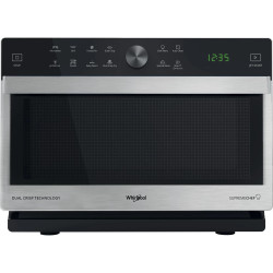 Whirlpool MWSC 833 SX Noir, Acier inoxydable Micro-onde combiné Comptoir 33 L 900 W