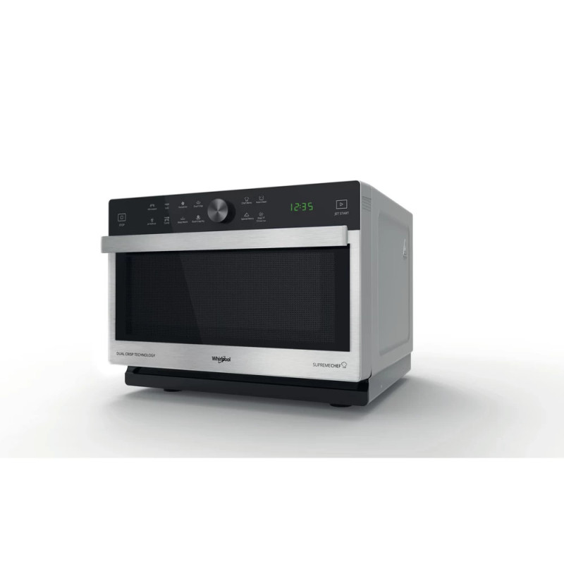 Whirlpool MWSC 833 SX Zwart, Roestvrijstaal Combinatiemagnetron Aanrecht 33 l 900 W