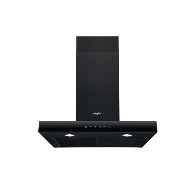 Whirlpool WHBS62FLTK afzuigkap Muurmontage Zwart 581 m³/uur