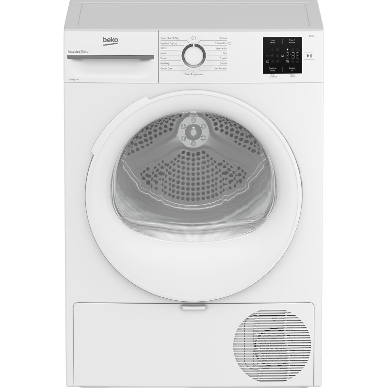 Beko BM3T3923W wasdroger Vrijstaand Voorlader 9 kg Wit