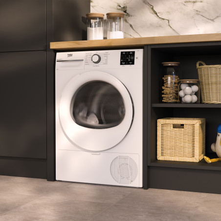 Beko BM3T3923W wasdroger Vrijstaand Voorlader 9 kg Wit