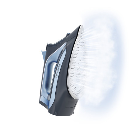Rowenta DW4308 Stoomstrijkijzer Microsteam 300 Laser-zoolplaat 2500 W Blauw, Wit