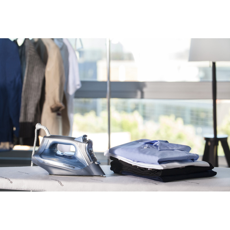 Rowenta DW4308 Stoomstrijkijzer Microsteam 300 Laser-zoolplaat 2500 W Blauw, Wit