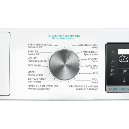 Whirlpool W6 W845WB BE wasmachine Voorbelading 8 kg 1351 RPM Wit