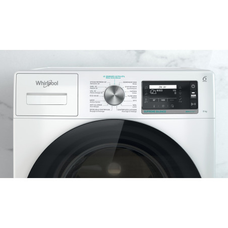 Whirlpool W6 W845WB BE wasmachine Voorbelading 8 kg 1351 RPM Wit