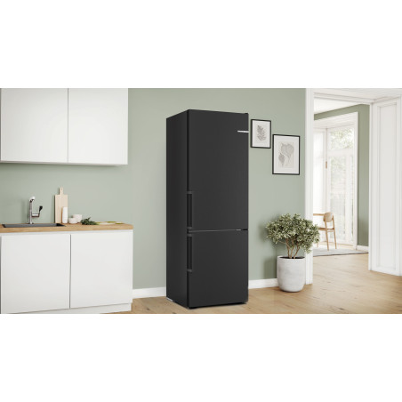 Bosch Serie 4 KGN49OXBT réfrigérateur-congélateur Pose libre Noir