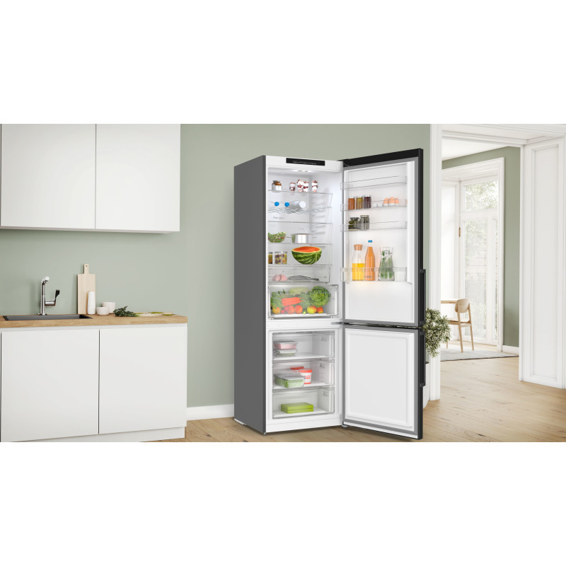 Bosch Serie 4 KGN49OXBT koel-vriescombinatie Vrijstaand Zwart
