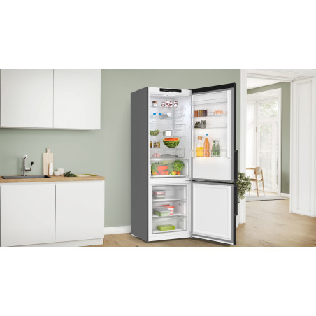 Bosch Serie 4 KGN49OXBT koel-vriescombinatie Vrijstaand Zwart