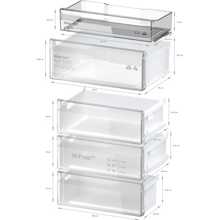 Bosch Serie 4 KGN49OXBT koel-vriescombinatie Vrijstaand Zwart