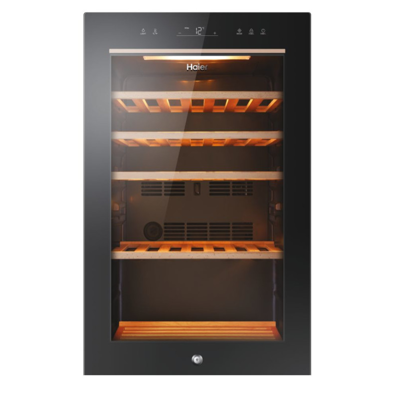 Haier Wine Bank 50 Serie 5 HWS49GA Compressorwijnkoeler Vrijstaand Zwart 49 fles(sen)