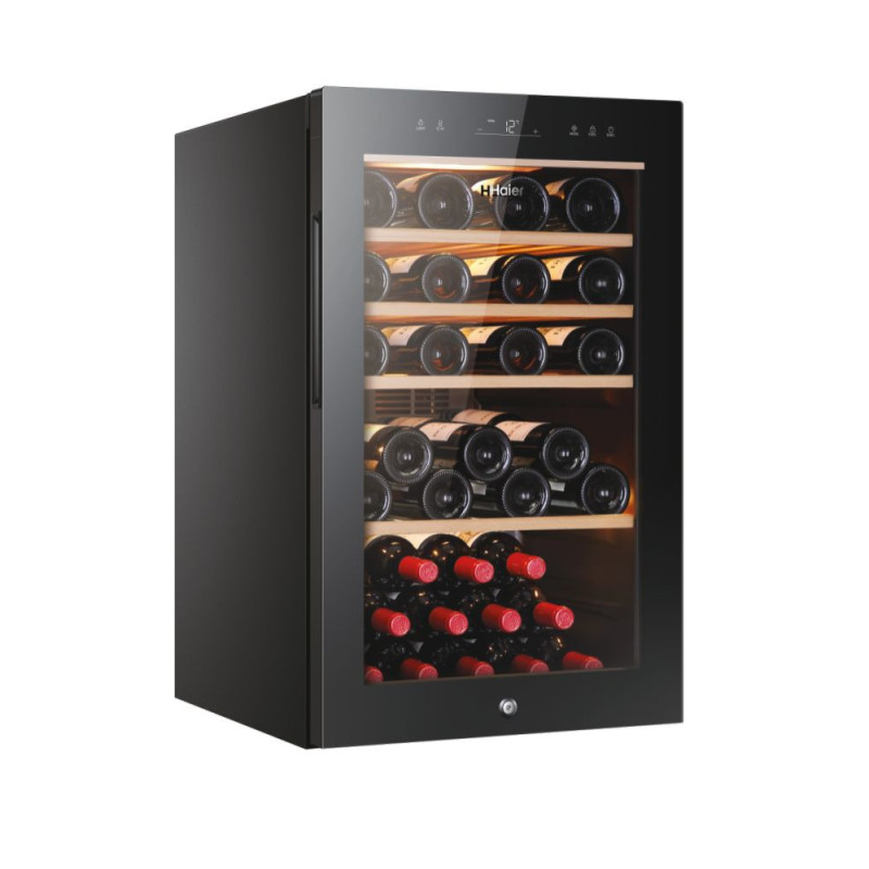 Haier Wine Bank 50 Serie 5 HWS49GA Compressorwijnkoeler Vrijstaand Zwart 49 fles(sen)