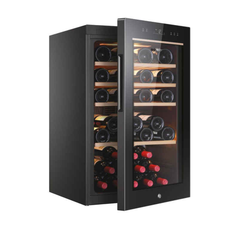 Haier Wine Bank 50 Serie 5 HWS49GA Compressorwijnkoeler Vrijstaand Zwart 49 fles(sen)