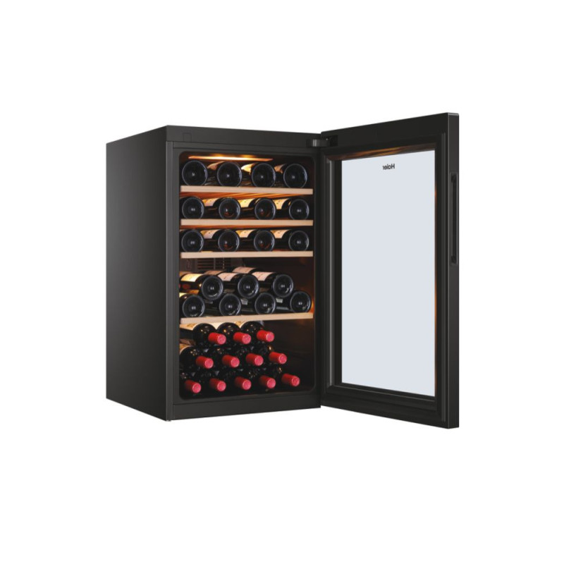 Haier Wine Bank 50 Serie 5 HWS49GA Compressorwijnkoeler Vrijstaand Zwart 49 fles(sen)