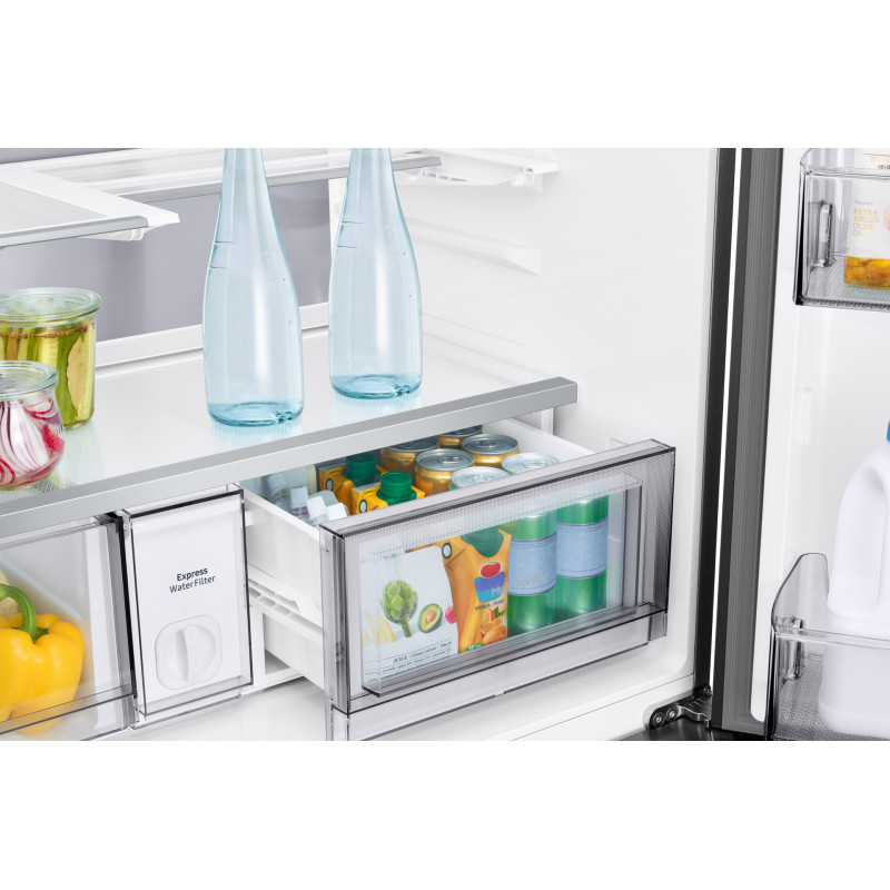 Samsung Series 9 Réfrigérateur Bespoke AI - Multi-portes- Double fabrique de glace auto - 654L - RM90F67CECEF- Classe E