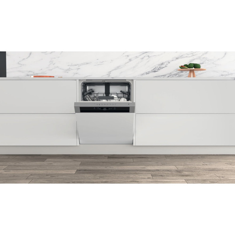 Whirlpool Lave-vaisselle semi-encastrable inox - WBC3C26X -