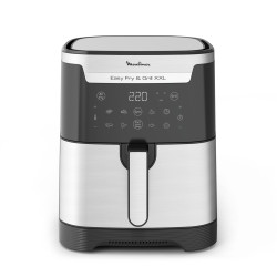 Moulinex Easy Fry & Grill XXL Unique 6,5 L Autonome Friteuse d’air chaud Noir, Acier inoxydable