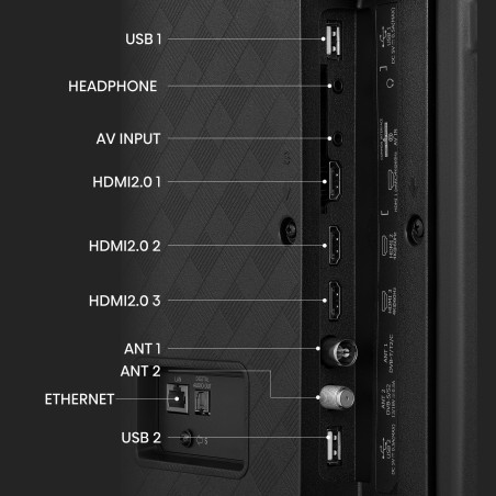 Hisense 65A6K 165,1 cm (65") 4K Ultra HD Smart TV Wifi Noir 300 cd/m²