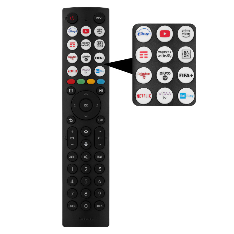 Hisense 65A6K 165,1 cm (65") 4K Ultra HD Smart TV Wifi Noir 300 cd/m²