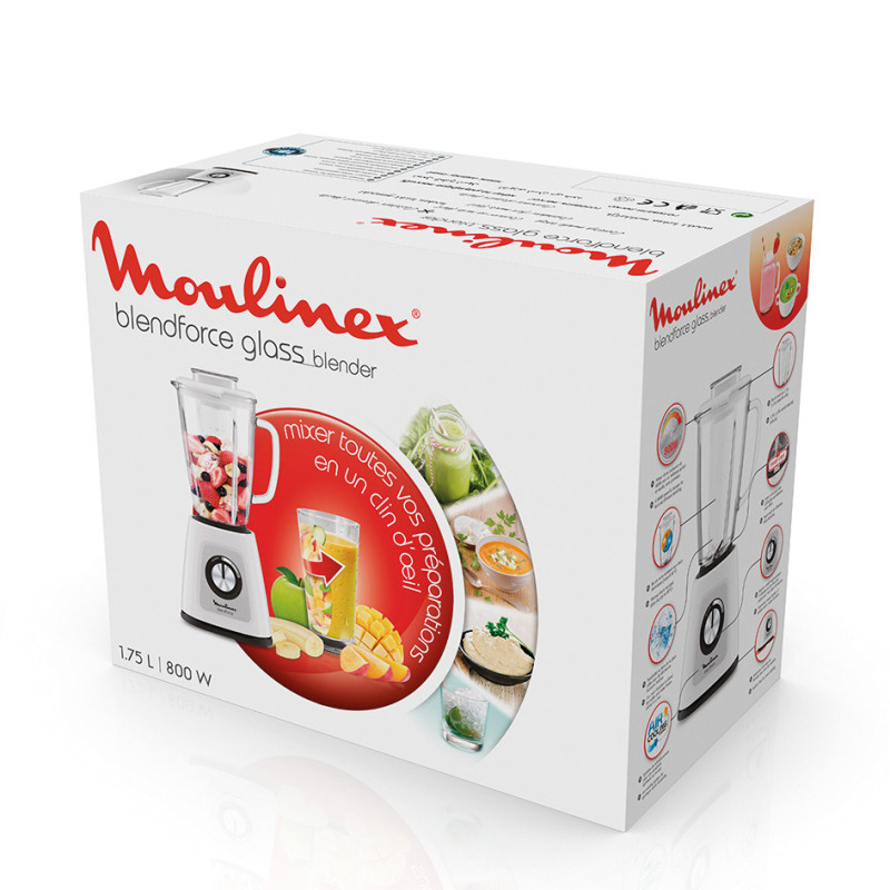 Moulinex LM430 1,75 L Mélangeur de table 800 W Blanc
