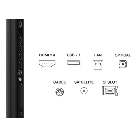 TCL 55C7K TV 139,7 cm (55") 4K Ultra HD Smart TV Wifi Métallique 2600 cd/m²