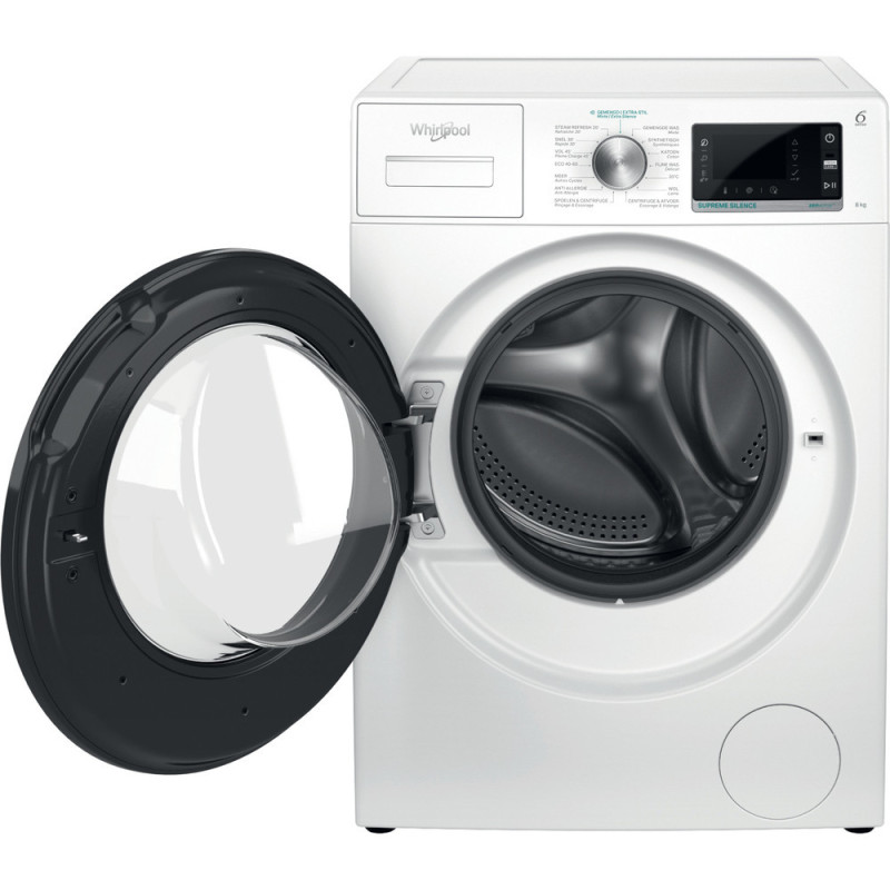 Whirlpool W6 W845WB BE wasmachine Voorbelading 8 kg 1351 RPM Wit