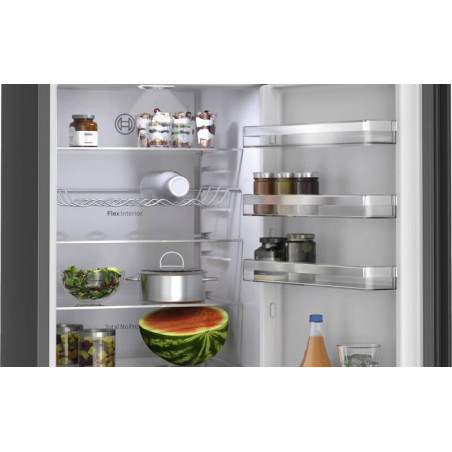 Bosch Serie 4 KGN39OCAF réfrigérateur-congélateur Pose libre 363 L Anthracite, Acier inoxydable