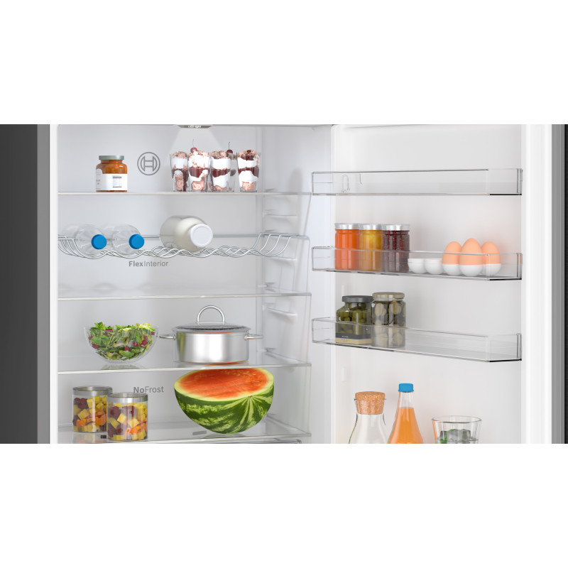 Bosch Serie 4 KGN49OXBT réfrigérateur-congélateur Pose libre Noir