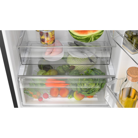 Bosch Serie 4 KGN49OXBT réfrigérateur-congélateur Pose libre Noir