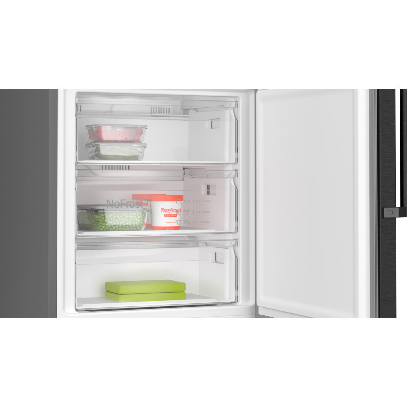 Bosch Serie 4 KGN49OXBT koel-vriescombinatie Vrijstaand Zwart