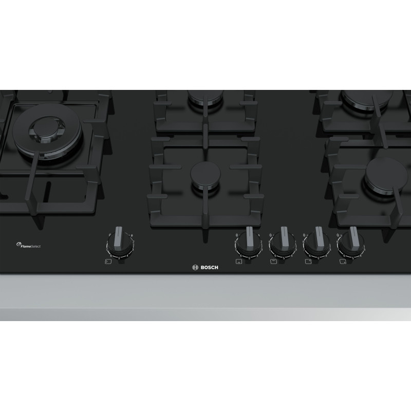Bosch Serie 6 PPS9A6B90 plaque Noir Intégré 90 cm Gaz 5 zone(s)