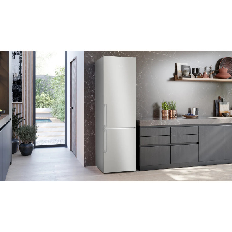 Siemens iQ500 KG39NAIAT koel-vriescombinatie Vrijstaand 363 l Roestvrijstaal